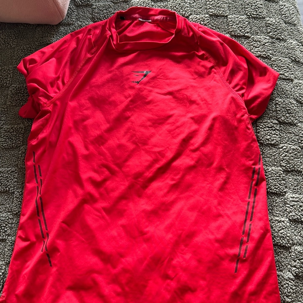 Red Gym Shark Shirt